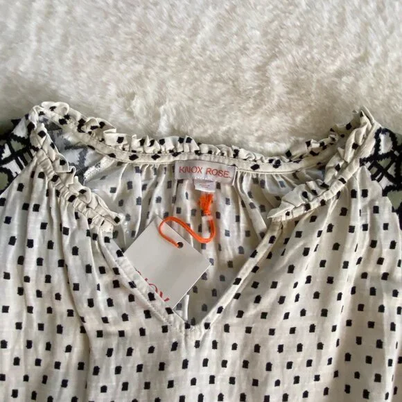 Knox Rose Peasant Bohemian Dress with Pockets size M New w/Tags - Picture 12 of 14